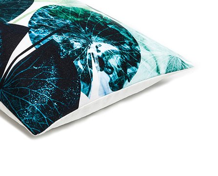 Mrs.Me home couture - Cushion Ophelia Teal detail 2